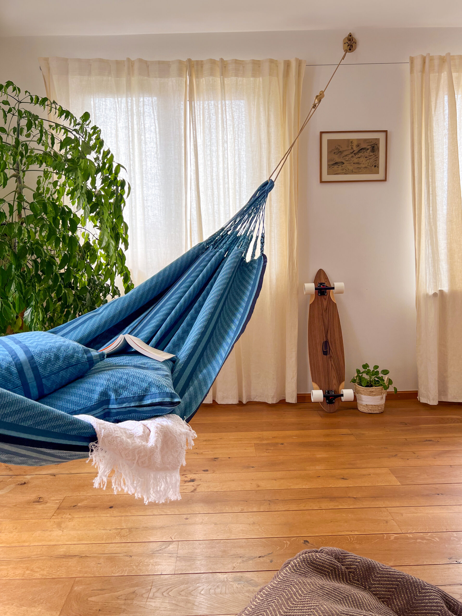 Die FLORA Hängematte Blue Zebra brandneu von La Siesta