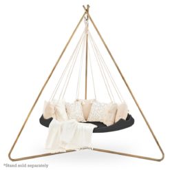 6__Sunbrella Graphite_ Medium Deluxe TiiPii Bed + Deluxe Stand Set