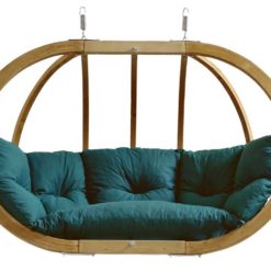 GLOBO ROYAL Hängesofa von AMAZONAS mit passendem Holzgestell und Schutzabdeckung im Set Verde