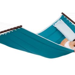 Hängemattenset AMERICAN DREAM und das SIESTA L Gestell von CHICO Petrol