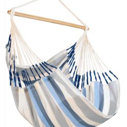 DOMINGO Comfort Hängesesel mit Hängesesselgestell LUNA geölt 240 Sea Salt