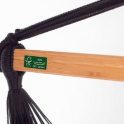 HABANA Comfort Bio-Hängesesselset mit ASTRA Wandhalterung Onyx Detail