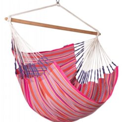 HABANA Kingsize Bio-Hängesesselset mit APHORA Wanhalterung Flamingo