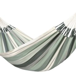 Doppel-Bio-Hängematte MODESTA und das CHICO Holzgestell SIESTA XL Olive