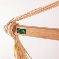 LA SIESTA Hängesessel DOMINGO Kingsize Sea Salt Stab FSC Siegel