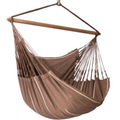 LA SIESTA Hängesessel Kingsize aus Bio-Baumwolle Chocolate