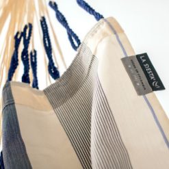DOMINGO Comfort Hängesessel von LA SIESTA Sea Salt Tuch mit Logo