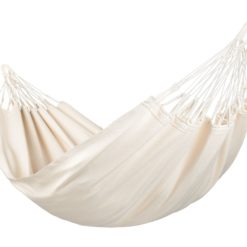 Die Einzelhängematte MODESTA aus Bio-Baumwolle Latte