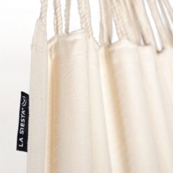 Die Einzelhängematte MODESTA aus Bio-Baumwolle Latte Detail