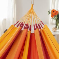 Die Einzelhängematte MODESTA aus Bio-Baumwolle Volcano Detail