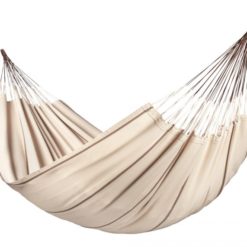 Die Bio-Hängematte Kingsize MODESTA und das NAUTICO Gestell in Nougat