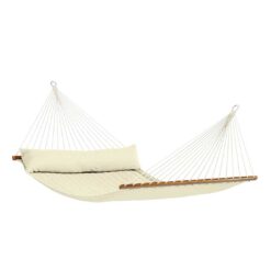 ALABAMA Stabhängematte Outdoor gefüttert von LA SIESTA in der Farbe Vanilla