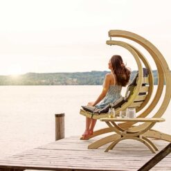 AMAZONAS Loungesessel Hängesessel SWING CHAIR Aufhängung mit GLOBO Gestell am Steg
