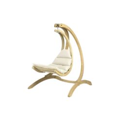 AMAZONAS Loungesessel Hängesessel SWING CHAIR Creme mit GLOBO Gestell