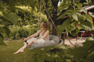Meditation im Hängesessel