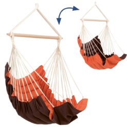 XXL Wendehängesessel California  Braun /  Terracotta