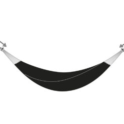 AMAZONAS T-Strap – Schwarze Outdoor Befestigungsgurte zur Aufhängung von Hängematten