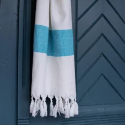 Hamam Strandtuch saphira-blau
