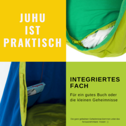 Juhu hat abnehmbares Kissen und integriertes Fach
