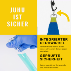 Juhu ist mit integriertem Drehwirbel und ist sicherheits Geprüft