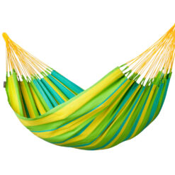 Wetterfeste Einzeltuchhängematte SONRISA – LA SIESTA, Farbe Lime