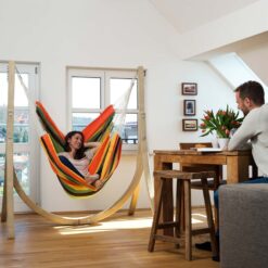 Holz - Hängesesselgestell Taurus von Amazonas mit dem Hängesessel Brasil Gigante 