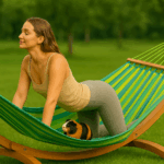 Yoga in der Hängematte mit Ruhrpott Kalle: Die Katze-Kuh-Pose