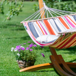 CHILLOUNGE® Nizza Sunrise - Einzel-Stabhängematte im Garten